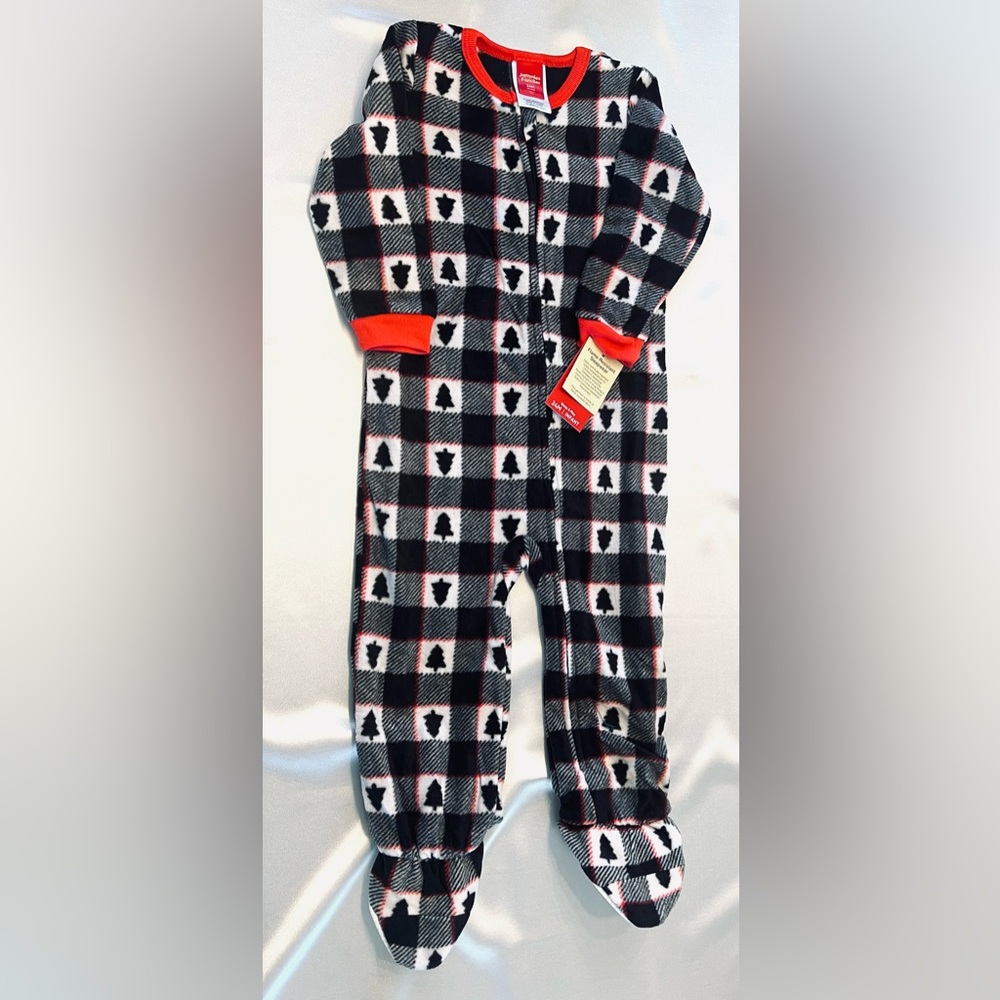 Festive Kids’ Winter Microfleece Pajama Sleeper